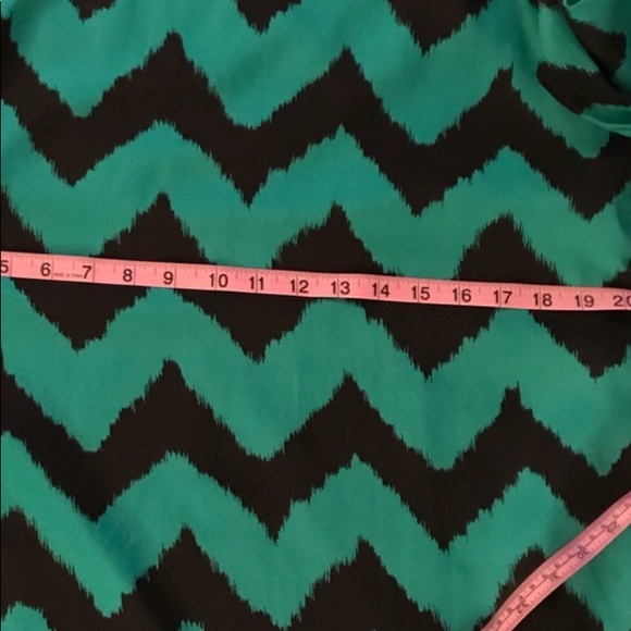 Teal boho chevron dress - Picture 6 of 8